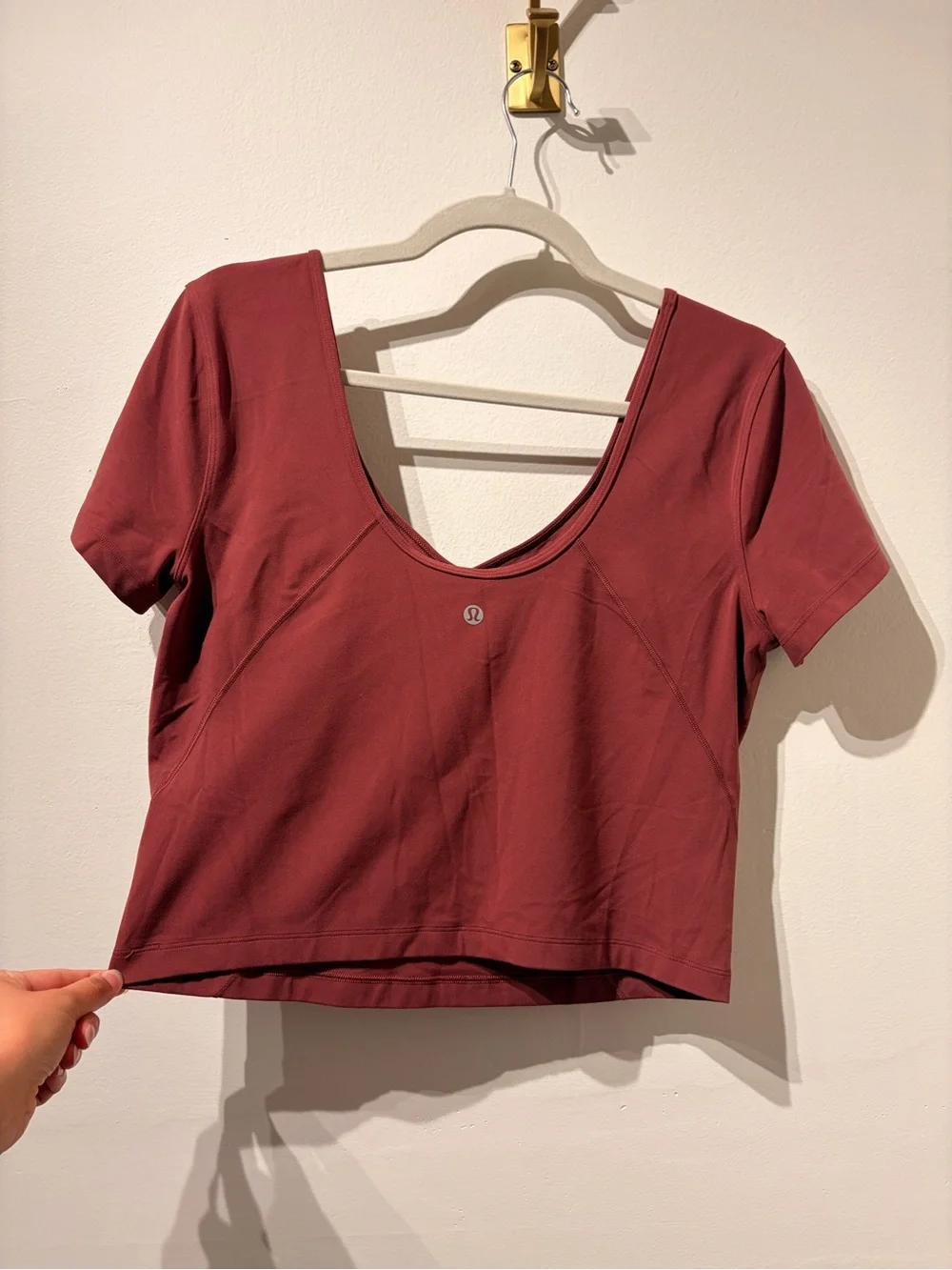 The lululemon Align Tee in Burgundy Size 10 or 12